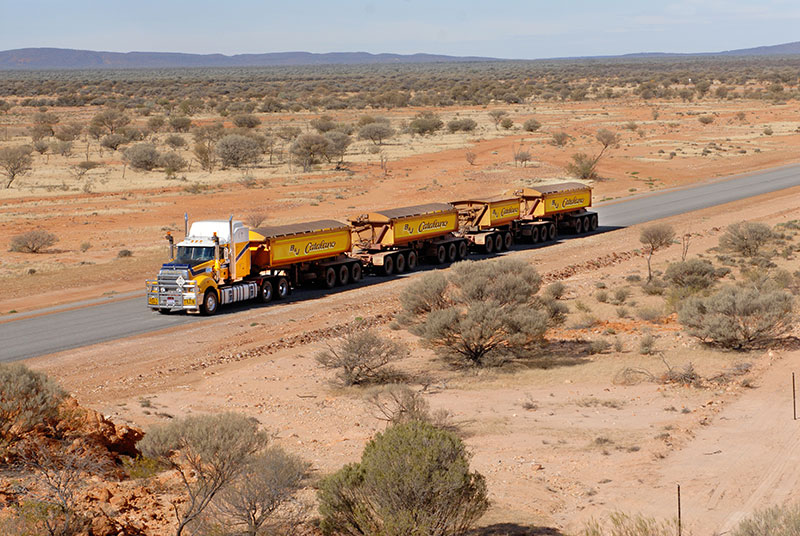 B&J Catalano Bulk Haulage Road Train in Western Australia